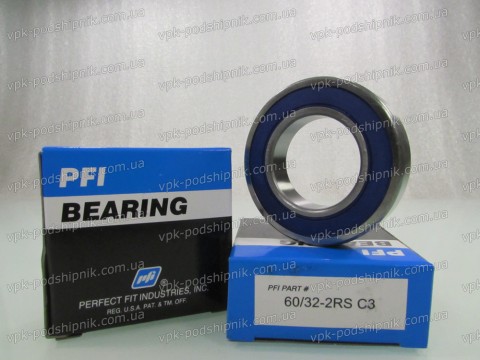 Фото1 Automotive ball bearing 60/32-2RS C3 PFI 32x58x13