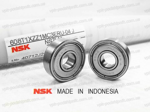 Фото1 Deep groove ball bearing NSK 608 T1XZZ1MC3E