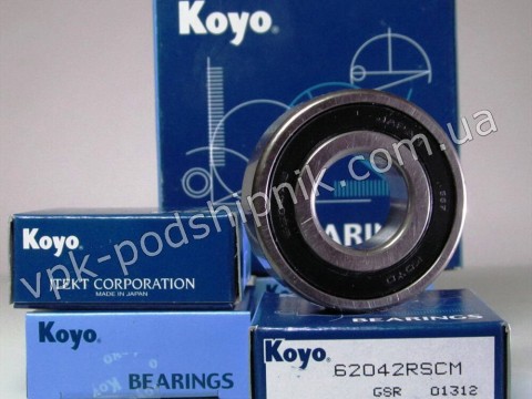 Фото1 Deep groove ball bearing KOYO 6204 2RS CM