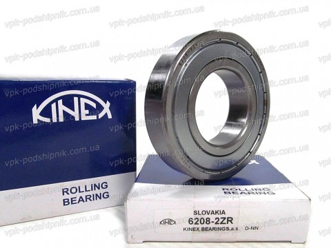 Фото1 Deep groove ball bearing KINEX 6208 2ZR