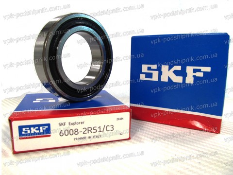 Фото1 Deep groove ball bearing SKF 6008-2RS1 C3 SKF
