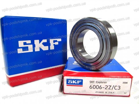 Фото1 Deep groove ball bearing SKF 6006-2Z/C3