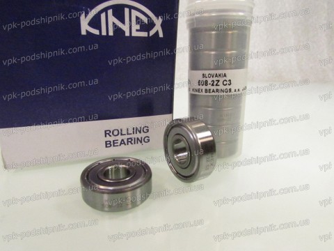 Фото1 Deep groove ball bearing KINEX 608-2Z C3