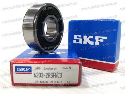 Фото1 Deep groove ball bearing SKF 6203 2RS C3