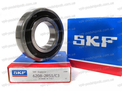 Фото1 Deep groove ball bearing SKF 6208-2RS1/C3