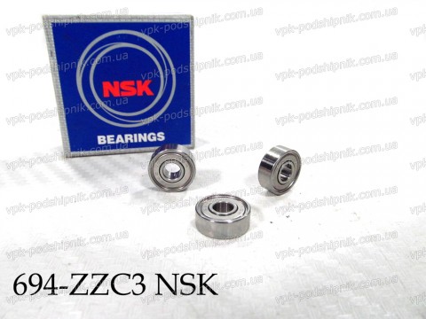 Фото1 Deep groove ball bearing NSK 694 ZZMC3E