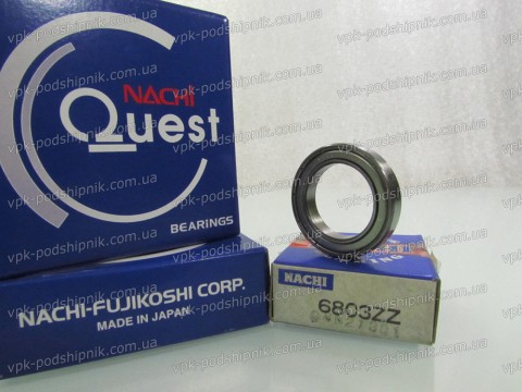 Фото1 Deep groove ball bearing NACHI 6803 2Z