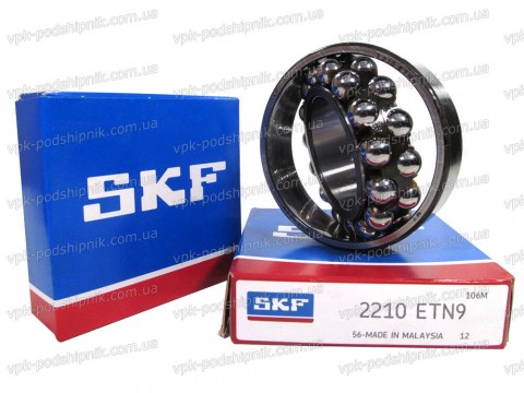 Фото1 Self-aligning ball bearing SKF 2210 ETN9