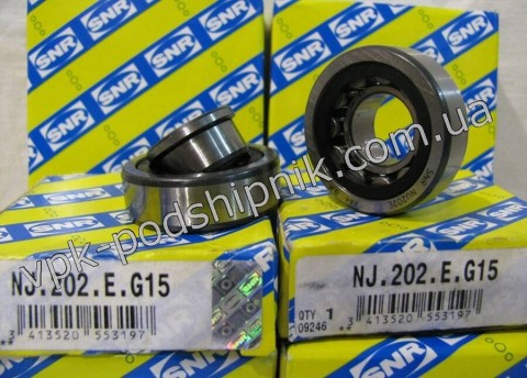Фото1 Cylindrical roller bearing SNR NJ 202 E G15