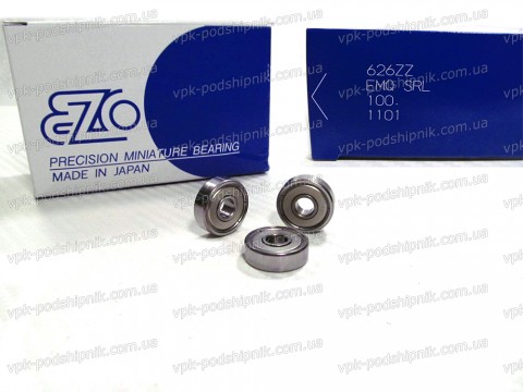 Фото1 Deep groove ball bearing EZO 626 ZZ