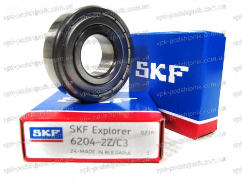 Фото1 Deep groove ball bearing SKF 6204 2Z/C3
