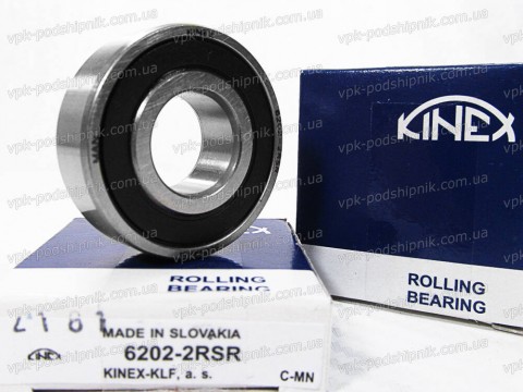 Фото1 Deep groove ball bearing KINEX 6202 2RSR
