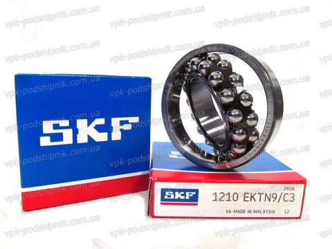 Фото1 Self-aligning ball bearing SKF 1210 EKTN9 C3