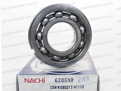 Фото1 Deep groove ball bearing NACHI 6206 NR