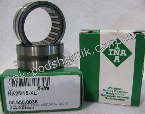 Фото1 Needle roller INA NK25/16-XL 25x33x16