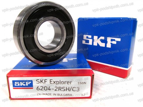 Фото1 Deep groove ball bearing SKF 6204-2RSH/C3
