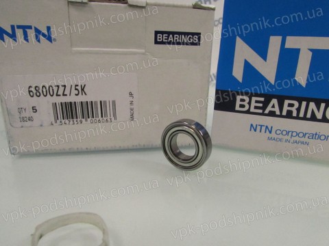 Фото1 Deep groove ball bearing NTN 6800 ZZ