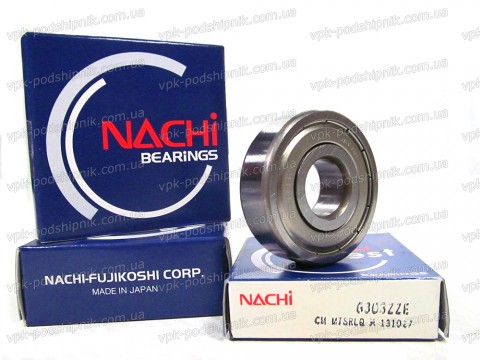 Фото1 Deep groove ball bearing NACHI 6303 ZZE