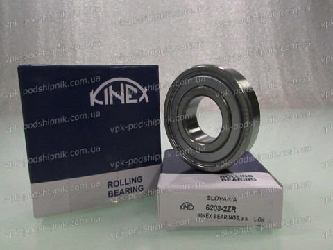 Фото1 Deep groove ball bearing KINEX 6203-2ZR 17*40*12