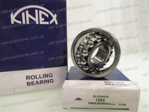 Фото1 Self-aligning ball bearing KINEX 1203