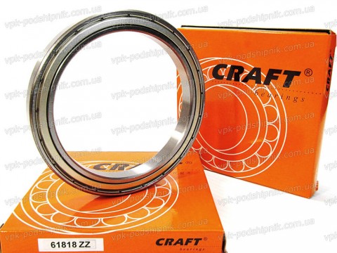 Фото1 Deep groove ball bearing CRAFT 6818 ZZ