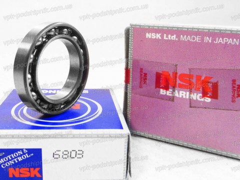 Фото1 Deep groove ball bearing NSK 6803