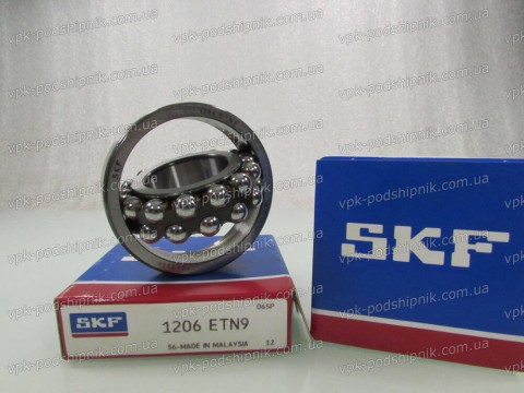 Фото1 Self-aligning ball bearing SKF 1206 ETN9