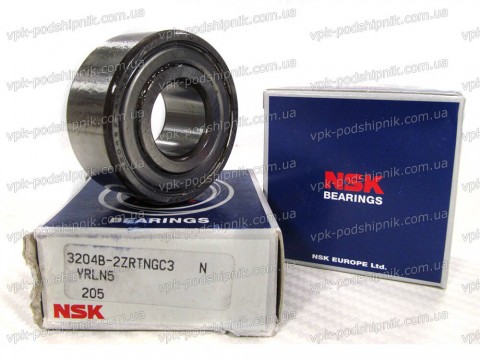 Фото1 Angular contact ball bearing NSK 3204 2ZR TNGC3