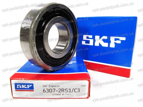 Фото1 Deep groove ball bearing SKF 6307-2RS1/C3