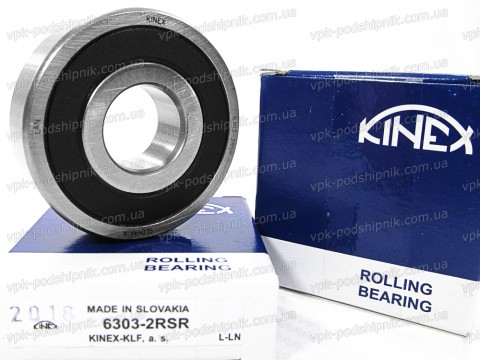 Фото1 Deep groove ball bearing KINEX 6303-2RSR 17x47x14