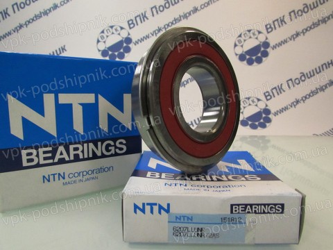 NTN 6207 LLU NR sealed ball bearing with groove