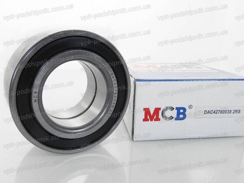 Фото1 Automotive wheel bearing MCB DAC42780038 2RS