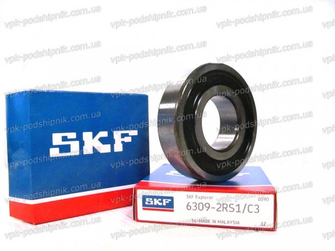 Фото1 Deep groove ball bearing SKF 6309-2RS1/C3