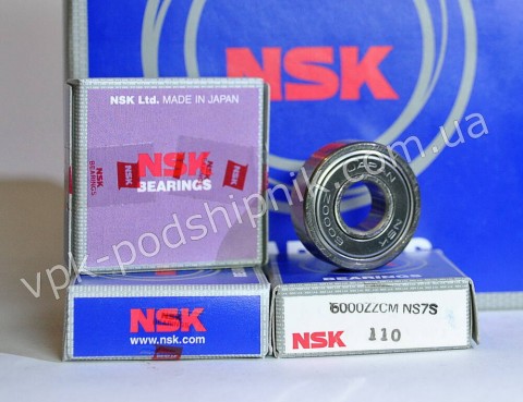 Фото1 Deep groove ball bearing NSK 6000 ZZ