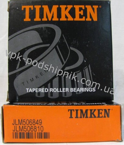 Фото1 Tapered roller TIMKEN JLM506849 - JLM506810 SET118