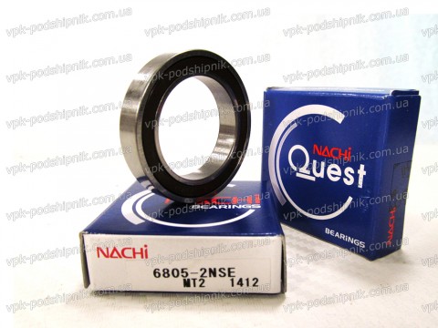 Фото1 Deep groove ball bearing NACHI 6805 NSE