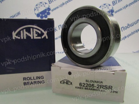 Фото1 Deep groove ball bearing KINEX 62205 2RSR