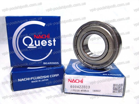 Фото1 Deep groove ball bearing NACHI 6004 ZZE/C3