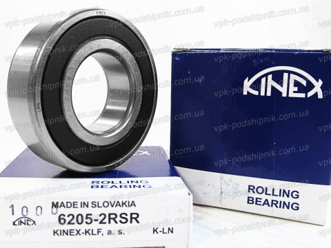 Фото1 Deep groove ball bearing KINEX 6205-2RSR 25x52x15