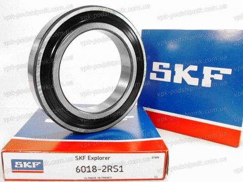 Фото1 Deep groove ball bearing SKF 6018-2RS1 SKF