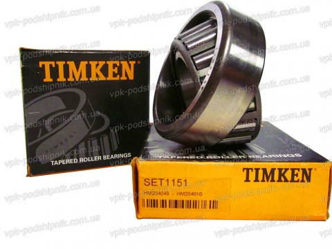 Фото1 Tapered roller TIMKEN HM204049/HM204010