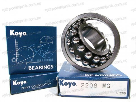 Фото1 Self-aligning ball bearing KOYO 2208 40x80x23