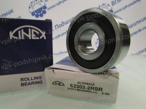 Фото1 Deep groove ball bearing KINEX 62303-2RSR