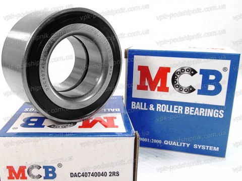 Фото1 Automotive wheel bearing MCB DAC40740040 2RS