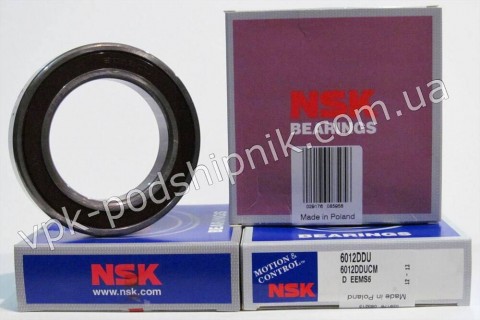 Фото1 Deep groove ball bearing NSK 6012 DDU