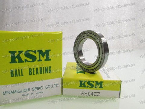 Фото1 Deep groove ball bearing KSM 6804 ZZ