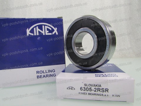 Фото1 Deep groove ball bearing KINEX 6305-2RSR 25x62x17