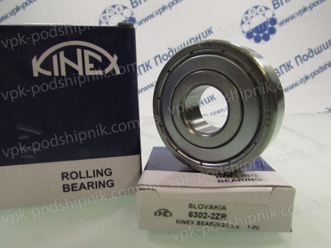Фото1 Deep groove ball bearing KINEX 6302-2ZR