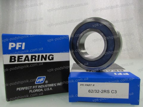 Фото1 Automotive ball bearing 62/32-2RS C3 PFI 32x65x17