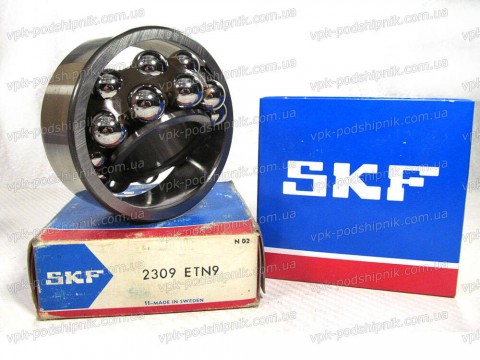 Фото1 Self-aligning ball bearing SKF 2309-ETN9
